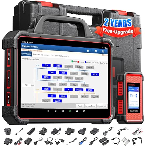 Launch X431 PAD VII Elite, Intelligent J2534 Protocol, Coding, Topology, Bidirectional All System Scan Tool, 60+ Services, Professional Diagnostic Scanner with SmartLink C, CANFD DoIP, 2-Year Update