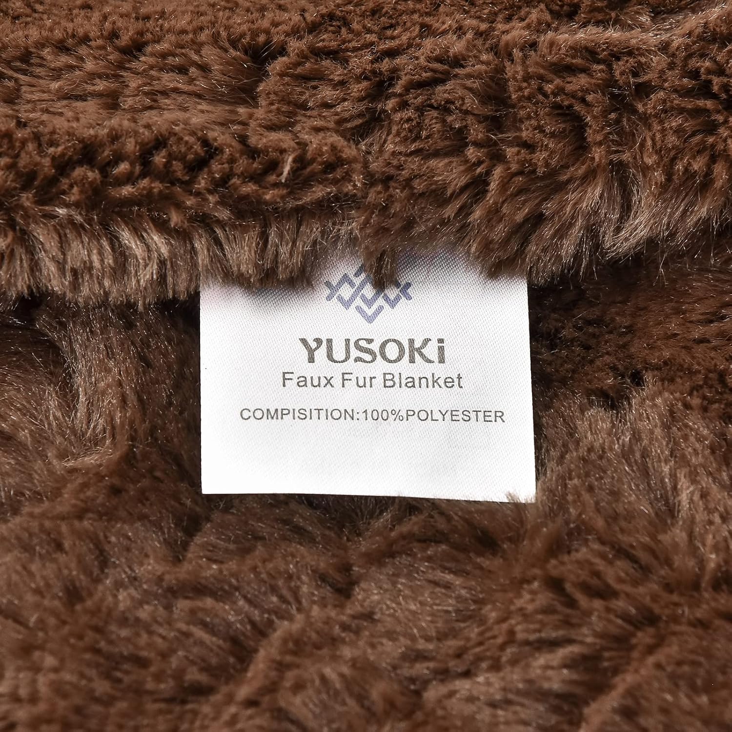 YUSOKI Luxury Faux Fur Blanket for Queen Size Bed 2 Layers,7.3lb,All Ages,Home Decoration Without Pillows (Brown,90"x90") - Image 6
