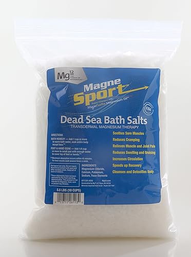 MagneSport - Sales de baño del Mar Muerto Mg12, polvo de 5.5 libras