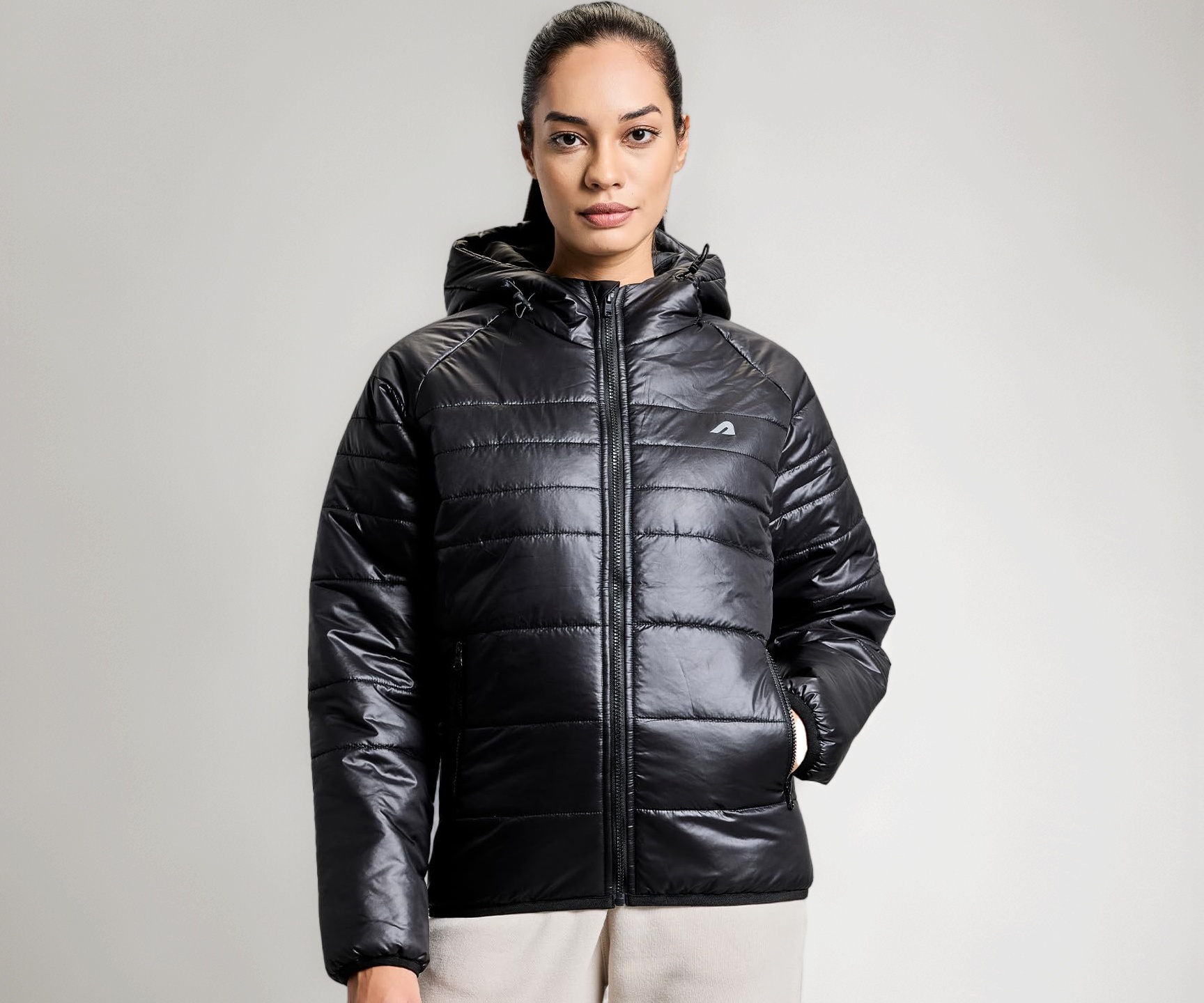 Boldfit Women's Puffer Standard Length Jacket Monsoon Winter Wear Jack