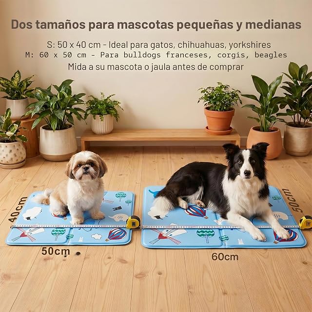 Foto 5 de 8 de AHYDFSR Alfombra Refrescante para Perro Gato,Mascotas Alfombrilla Autoenfriante,Camas refrescante…