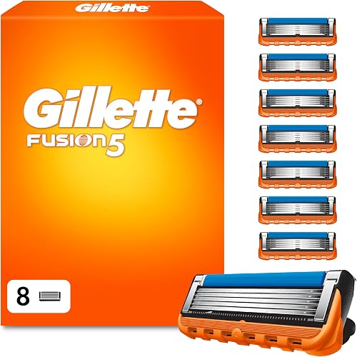 Gillette Fusion5, 8 lames de rechange originales, lames de rasoir pour