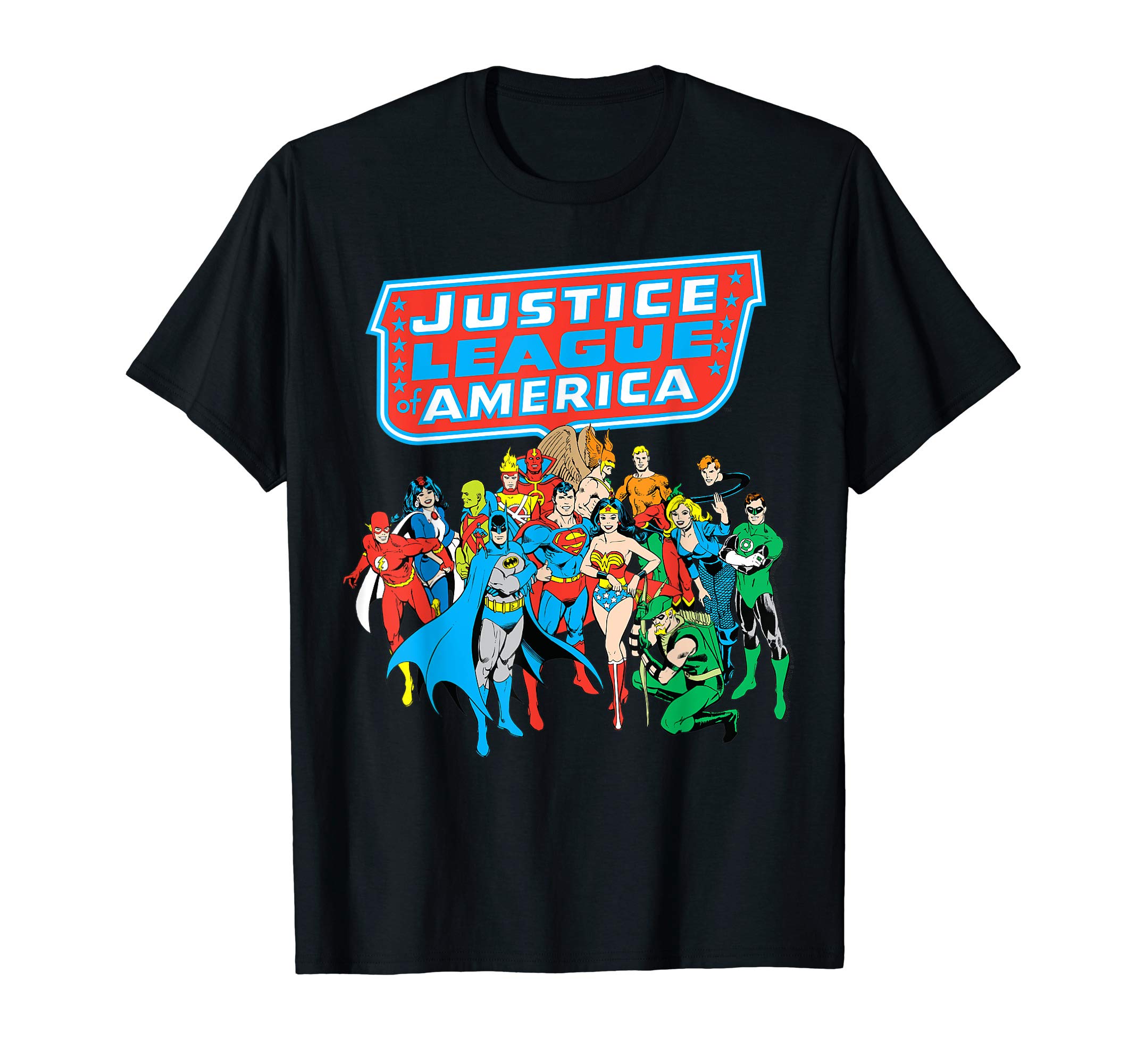 Justice League of America Group Shot T-Shirt Small