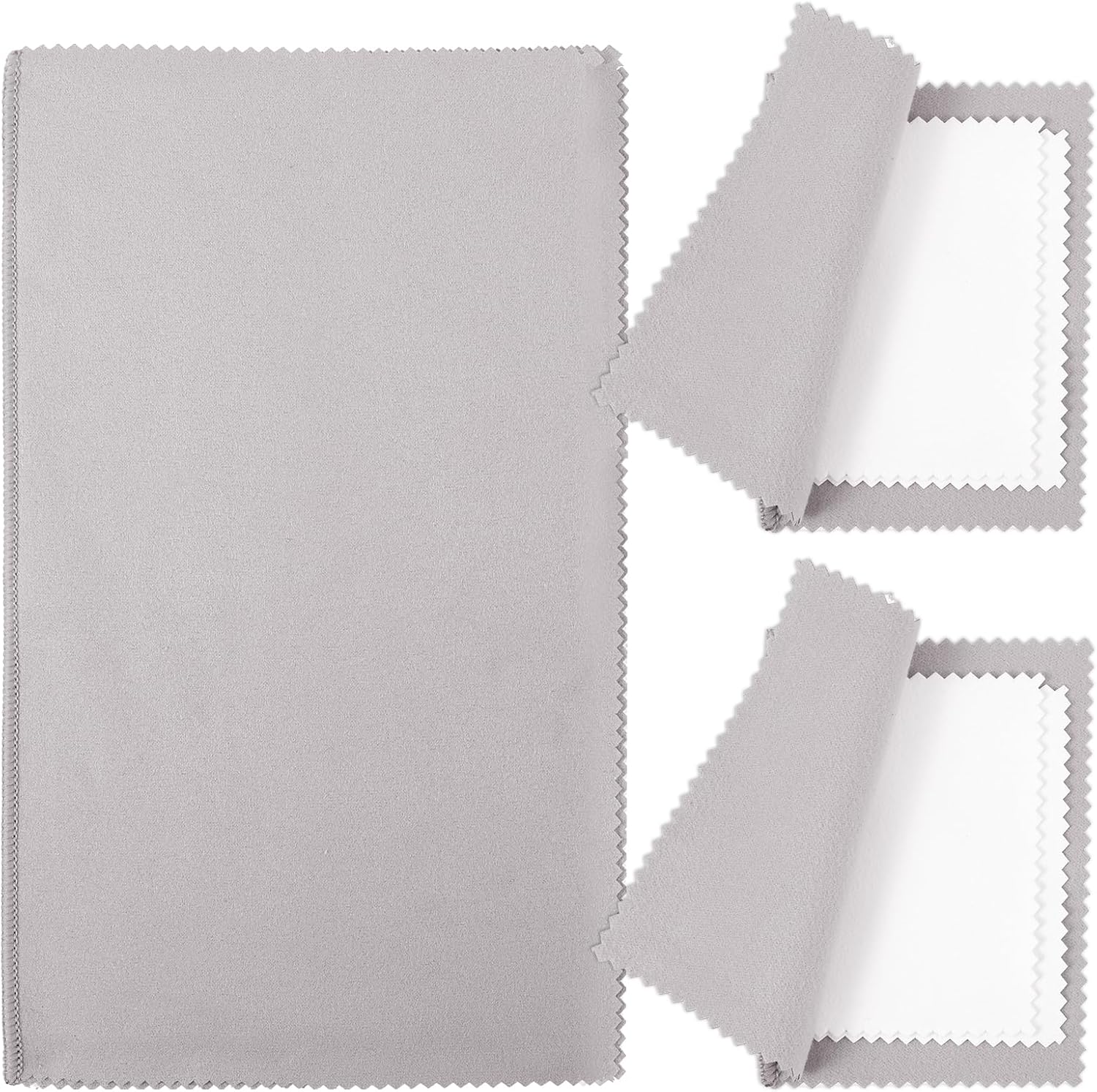 3 Pack Silver Cleaning Cloths Jewelry Cleaning Cloth DoubleSided Silver Jewelry
