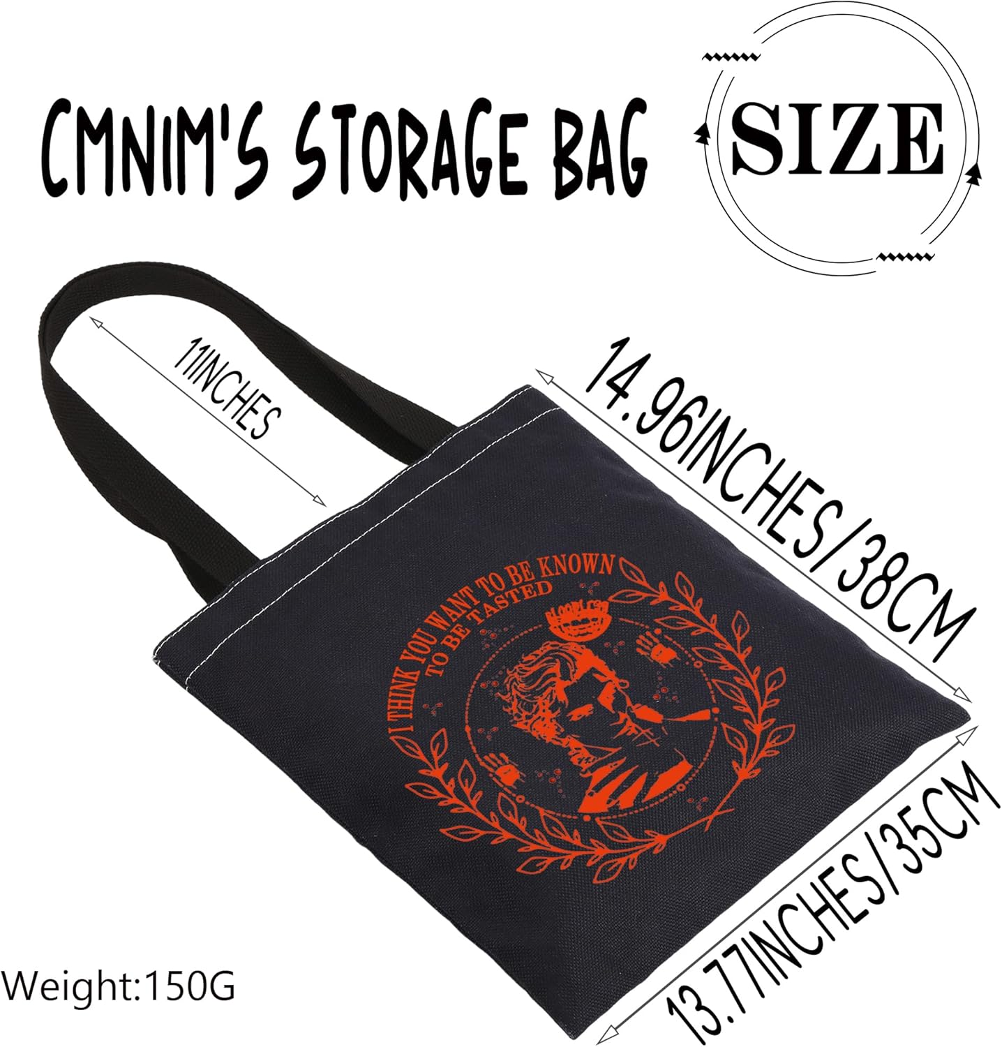 CMNIM Inspired Gifts I Think You Want To Be Known To Be Tasted Tote Bag Fantasy Gamer Gifts - Image 4