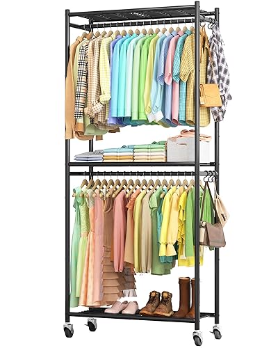 Clothes Rack - 33.0" x 12.2" x 79.5" Clothing Rack