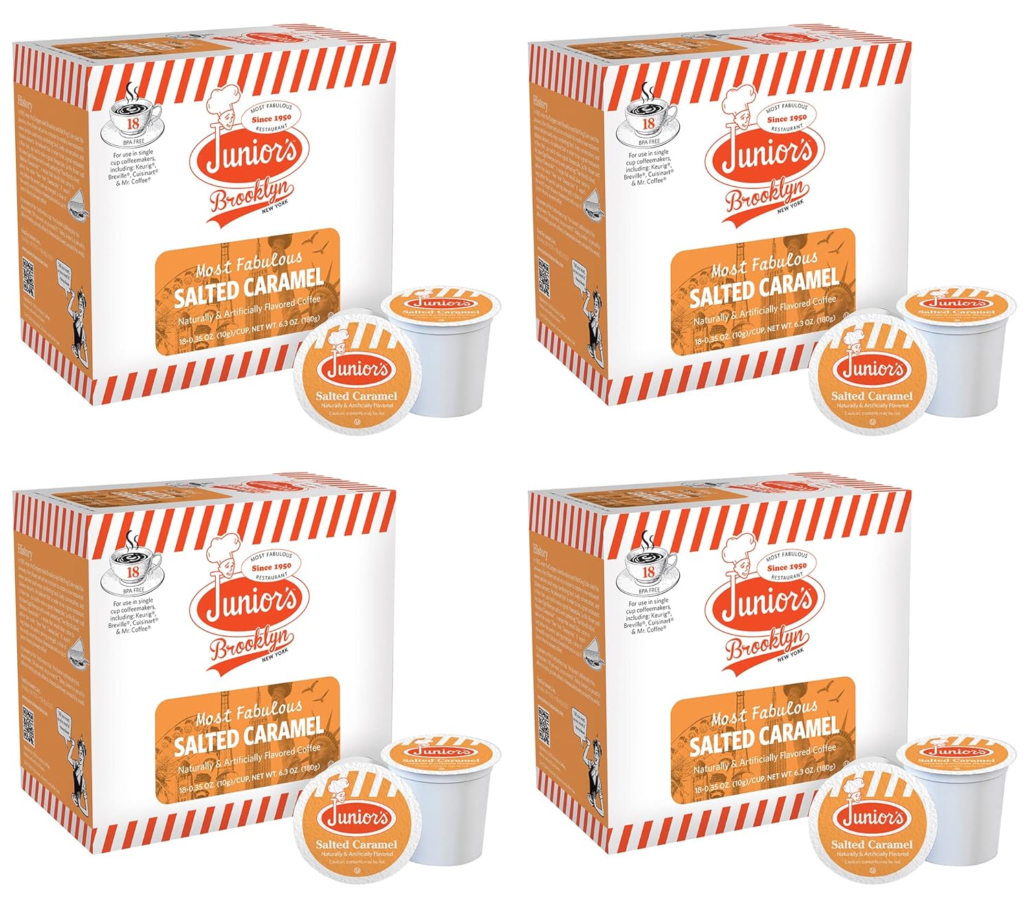 Junior's Most Fabulous Single Serve Coffee (Brooklyn Blend, 100 Count)