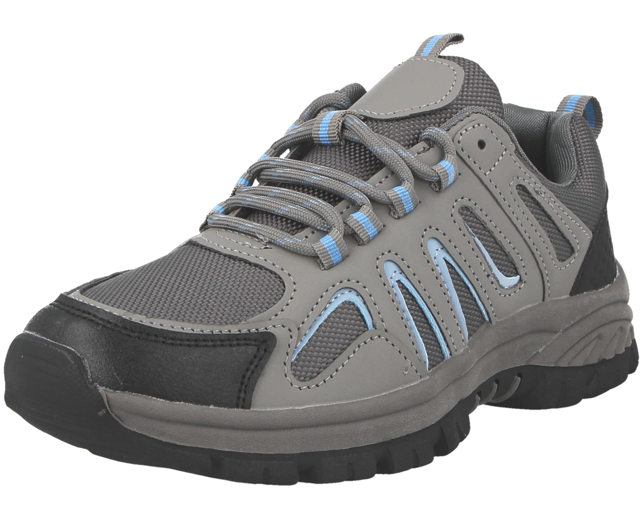Groundwork Scarpe da trekking da donna in ecopelle e rete con colletto imbottito
