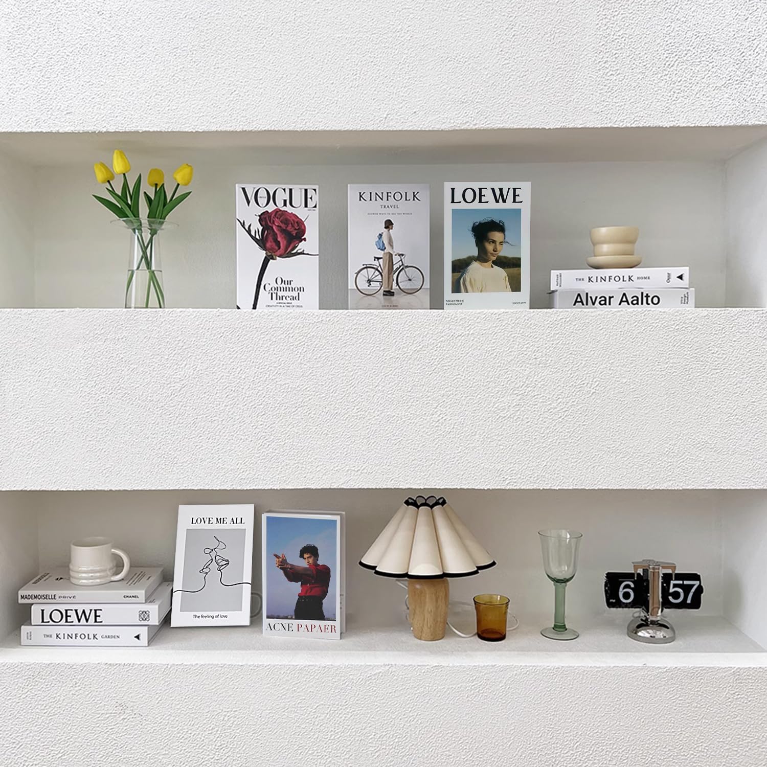 Set 5 Libri Decorativi Finti - Per Libreria, Tavolino O Scaffale, Design Moderno (Set A)