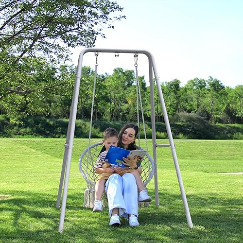 Miniatura 2 de G TALECO GEAR Soporte para silla de hamaca, soporte de hamaca de acero resistente, soporte de columpio multiusos para interiores y exteriores, silla