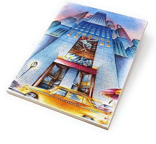 Ceramic Wall Art Tile, Rockefeller Center, New York City, 30 Rock - 6" x 8" Trivet by Cheryl Chalmers