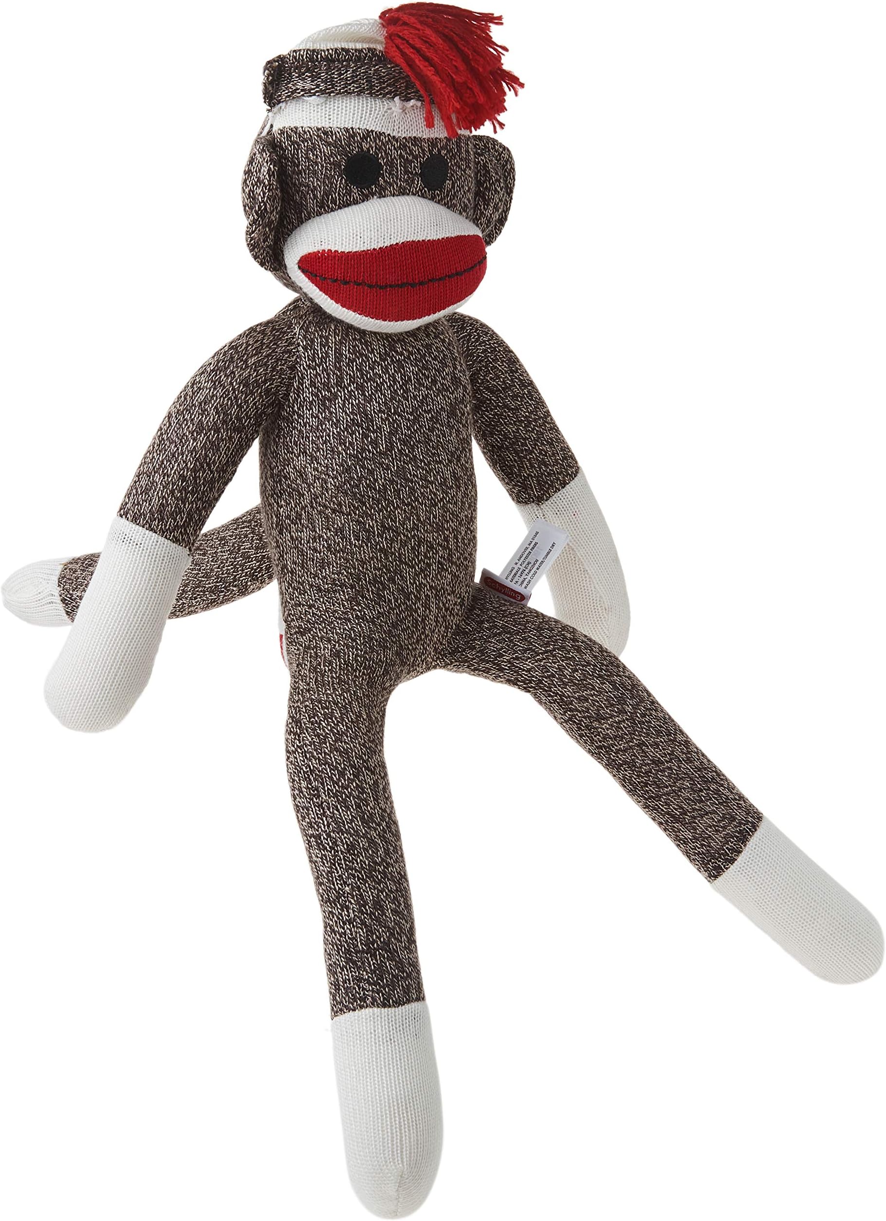 Original Sock Monkey Knitted Puppet Gift Present Stuffed