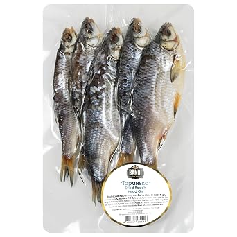 BANDI Dried Roach Fish, 16 oz per Pack, Taranka Style - 2 Pack Offer