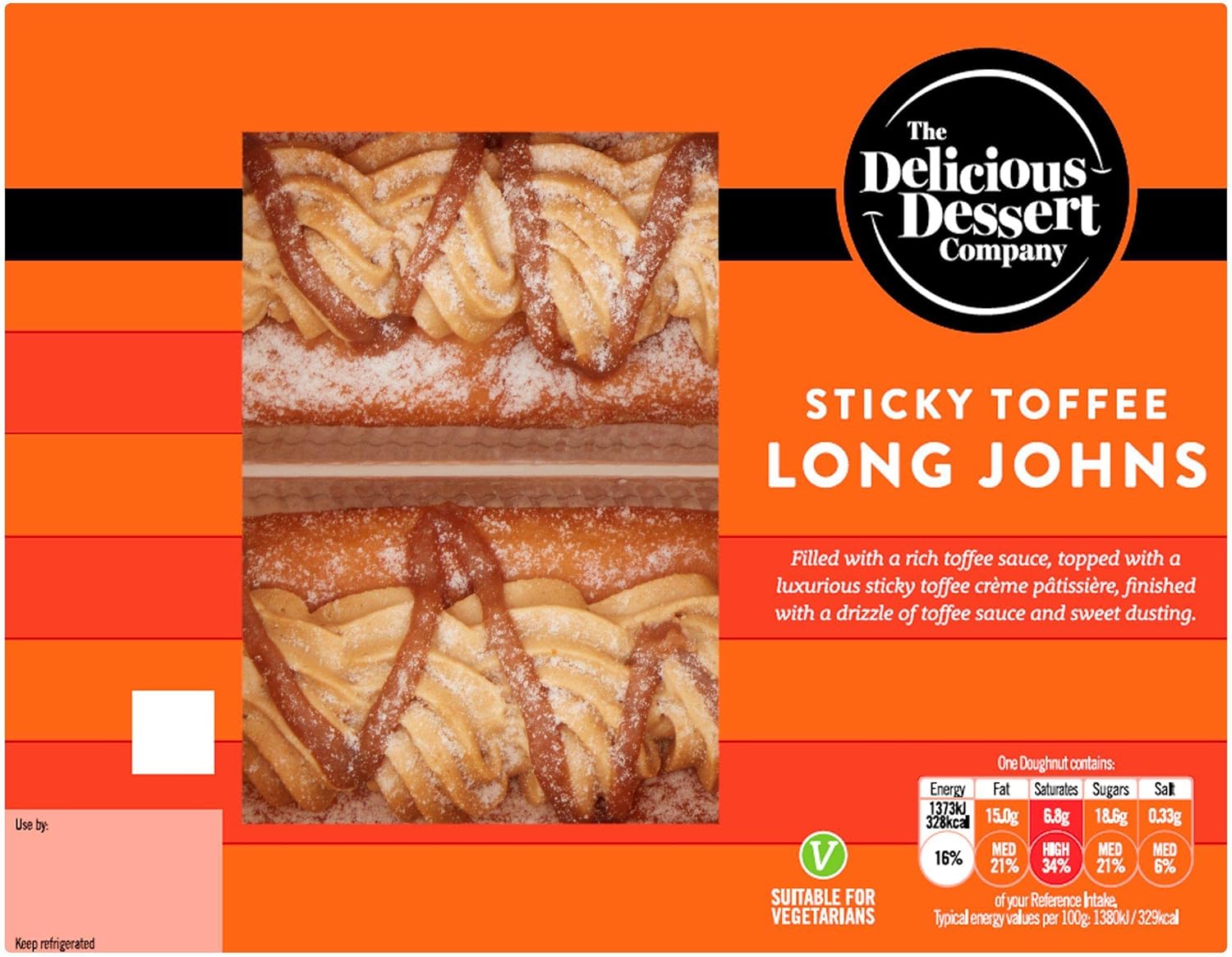 The Delicious Dessert Company Sticky Toffee Long Johns Amazon.co.uk Grocery