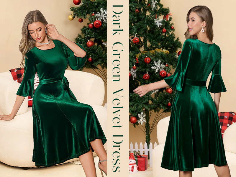 Amazon.com: HomRain Velvet Dresses for Women Wedding Guest 3/4 Long Sleeve  Winter Dresses for Cocktail Party Christmas Party Holiday Dress Velvet-Burgundy  S : Clothing, Shoes & Jewelry