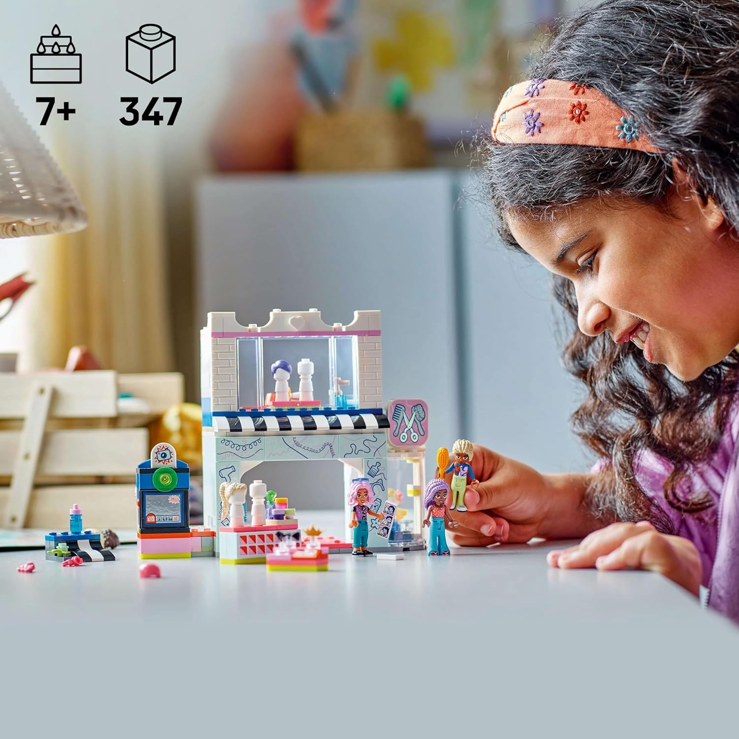 Lego 42662 Friends Hair Salon and Accessory Shop, Toys, Birthday Present, Blocks, Girls, Boys, Children, 7 Years, 8 Years, 9 Years, Elementary School Students, Pretend Play, Pretend Play