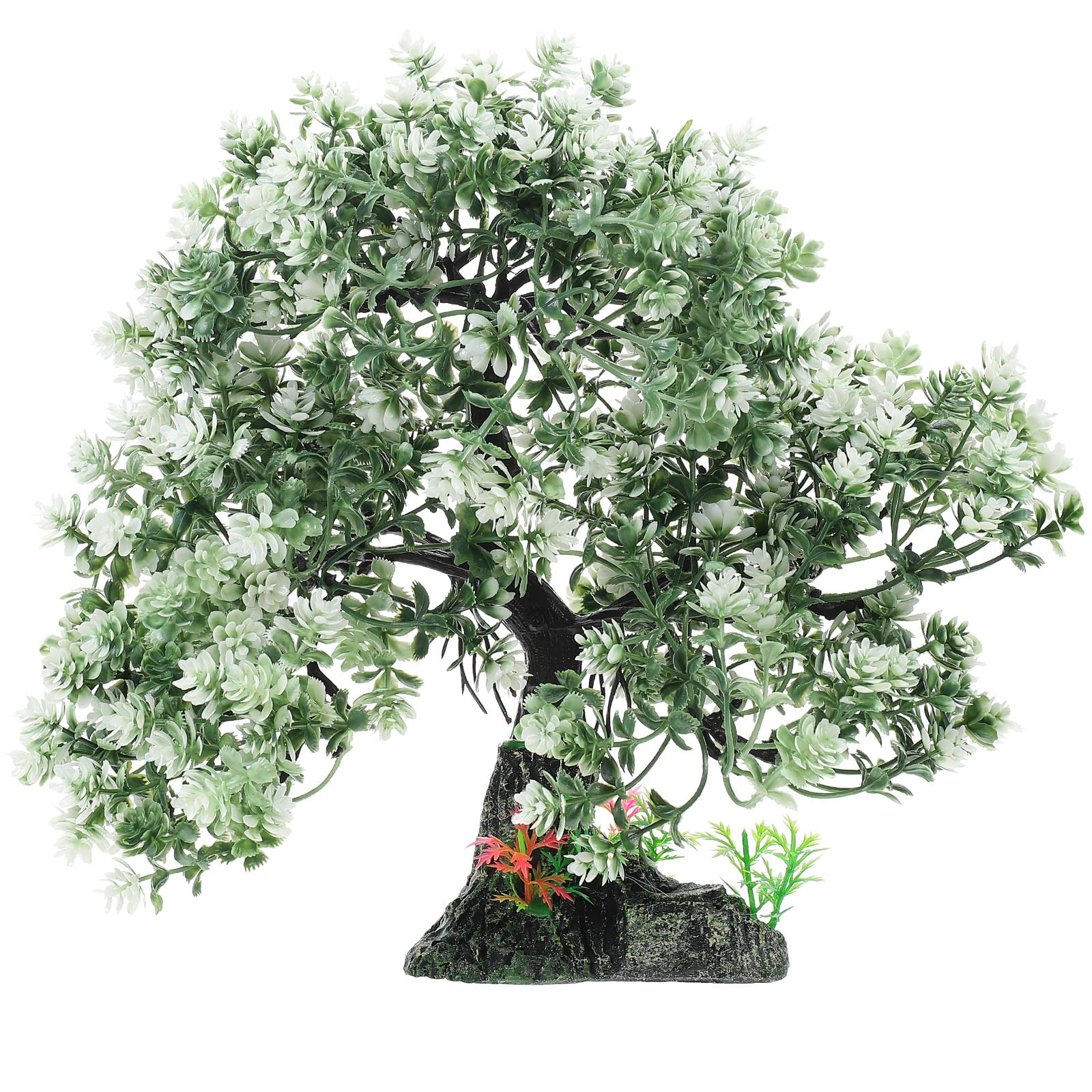 Healeved Arbre artificiel pour aquarium - Décoration en résine - Plante d'aquarium