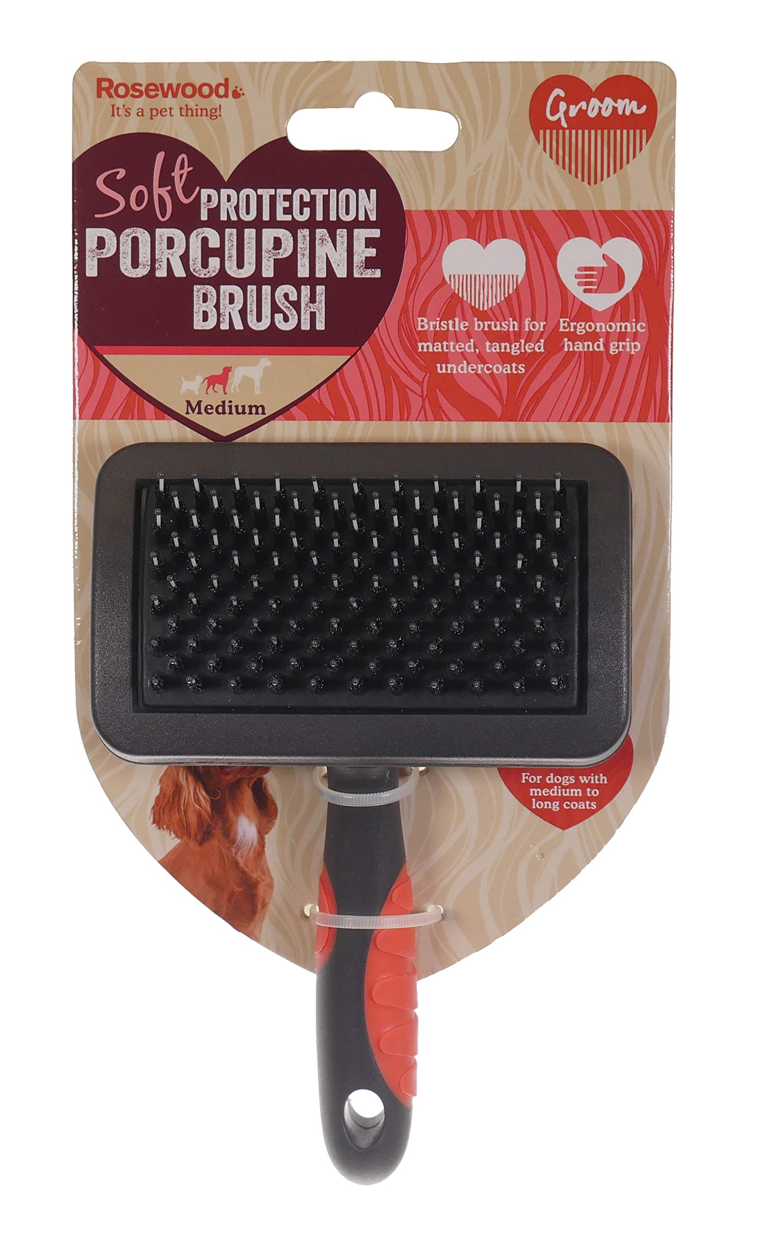 Rosewood Soft Protection Salon Porcupine Brush Med
