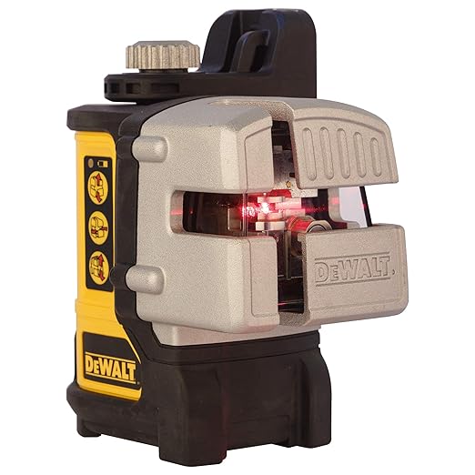 DEWALT DW089KXJ 3 Beam Self Levelling Multi Line Laser (Black & Yellow