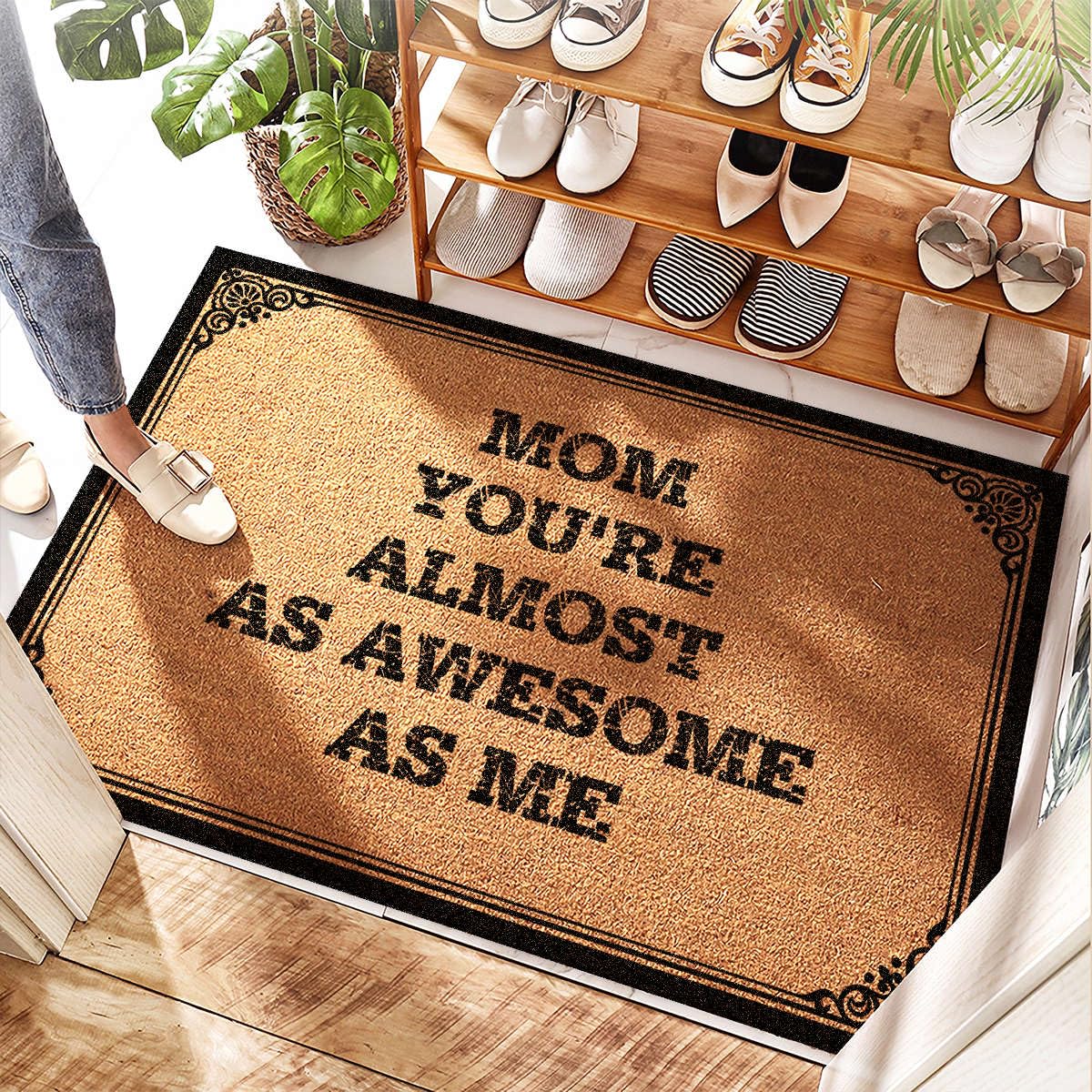Tapis de bienvenue en coco pour dortoir et studio