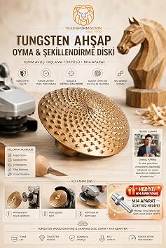 Transformacion Tungsten Ah ap Oyma ve  ekillendirme Diski 70mm
