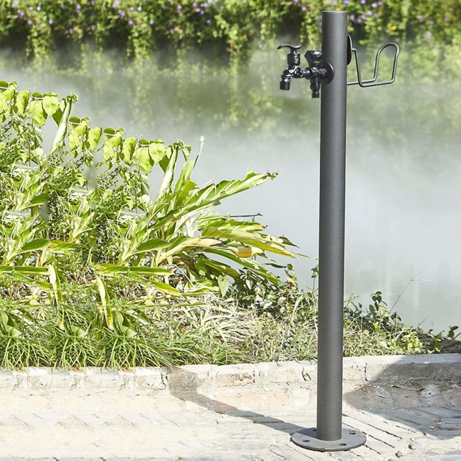 BHGFYXBS Stainless Steel Freestanding Garden Water Column With Faucet - Freeze Crack Vertical Water Column Outdoor Hose Stand For Car Washing And Watering,size_name-13 * 86cm kit C