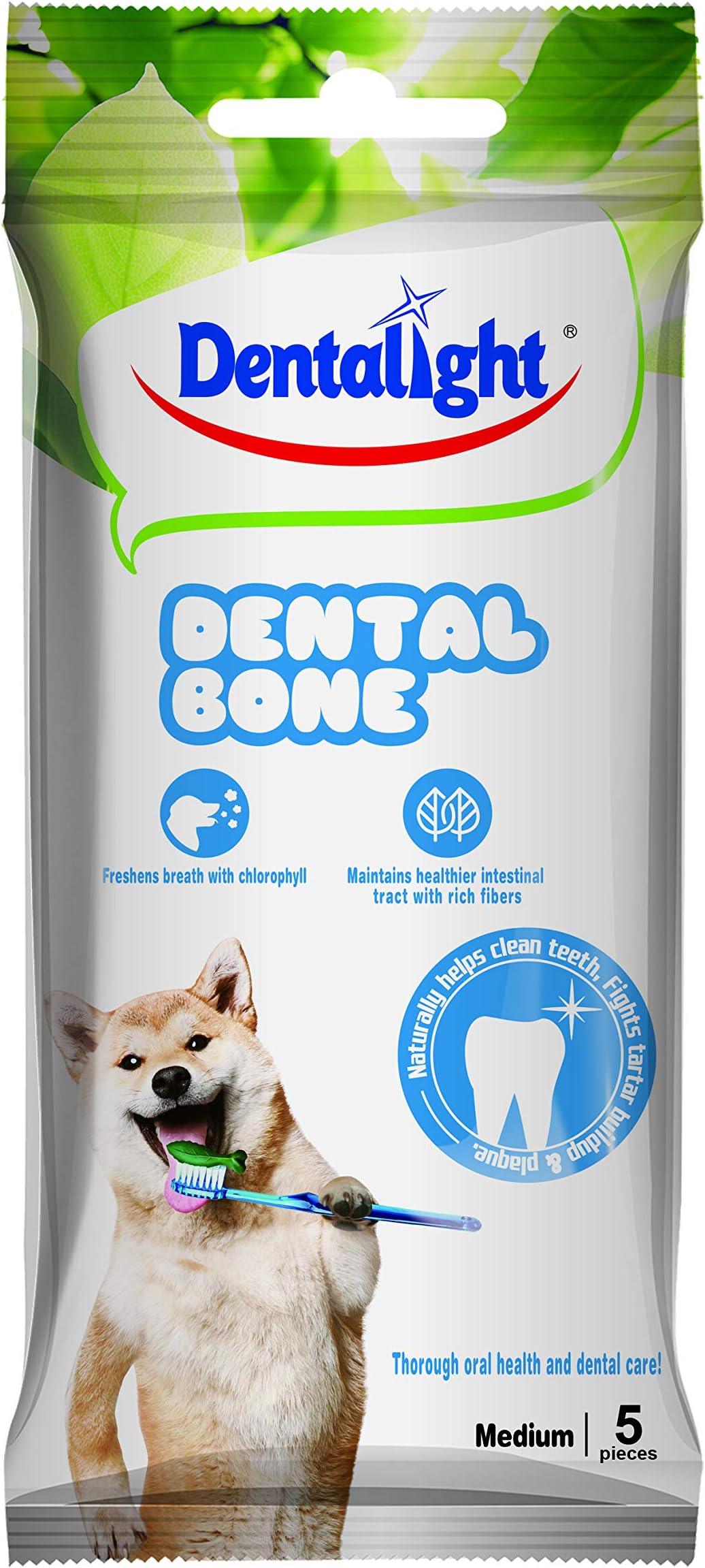 Gnawlers Dental Pure, 90 g (Medium, 5 Pieces)