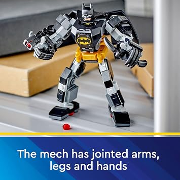LEGO DC Batman: Batman Mech Armor Super Hero Toy, Collectible Robot Action Figure and Minifigure Included, Creative Super Hero Gift for Kids & Fans Ages 6 and Up, 76270 | Collectible Robot Action Figure, Minifigure Included, Creative Gift for Kids & Fans