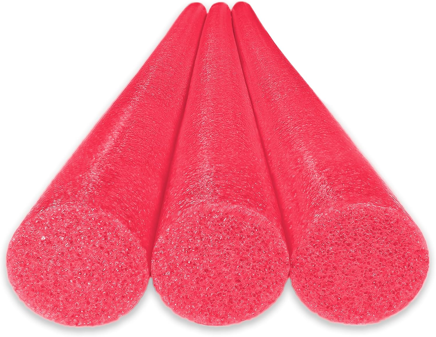 Oodles of Noodles Solid Deluxe Extra Long Pool Noodles - 3 Pack - Approx. 55 inch x 2.75 inch Durable Floating Foam Tubes - Premium Foam Noodle for Swimming, Crafts, Exercise, and Water Activities : Toys & Games