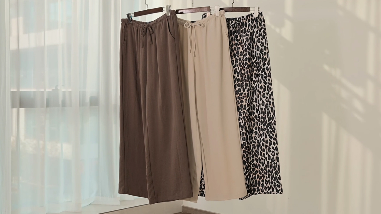 Sampeel Linen Pants Women Wide Leg Palazzo Pants Flowy Casual