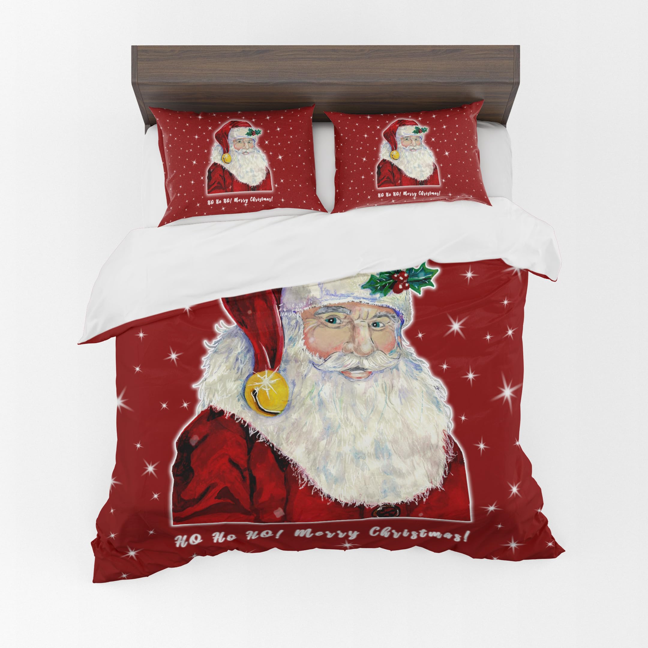 Adam Home Christmas Bedding Duvet Quilt Cover With Pillowcases Home Bedroom Decor Single Duvet Cover Set|Santa