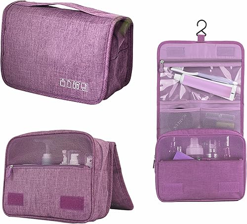 Miniatura 2 de UHZBTEC Neceser de viaje, estuche de maquillaje y cosméticos, bolsa de almacenamiento impermeable, bolsa de almacenamiento portátil para artistas,