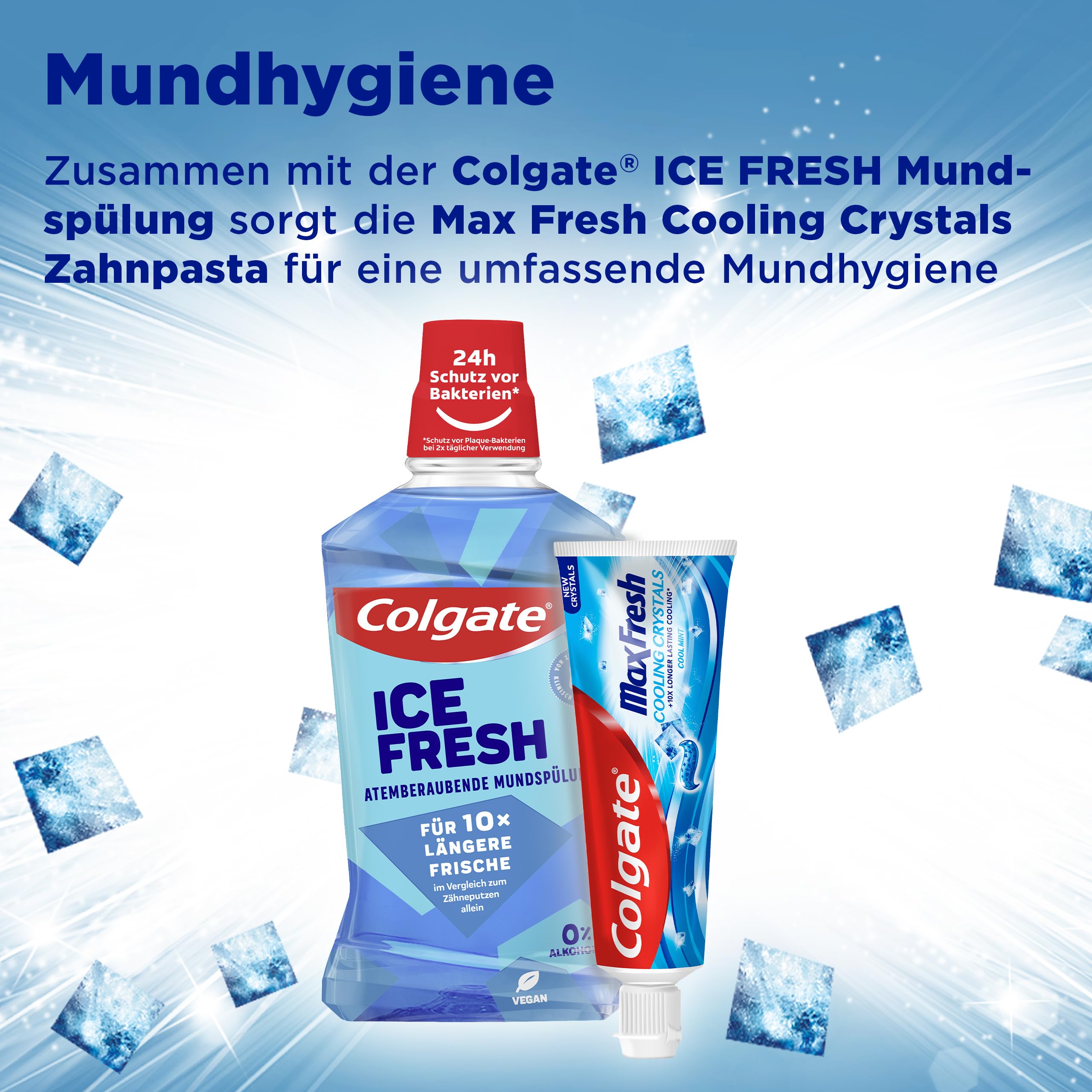 Colgate Pasta do zębów Max Fresh Cooling Crystals 12 x 75 ml – skuteczne czyszczenie zębów zapewnia długotrwałą świeżość i uczucie czystości w ustach – utrzymuje zęby białe i zwalcza próchnicę