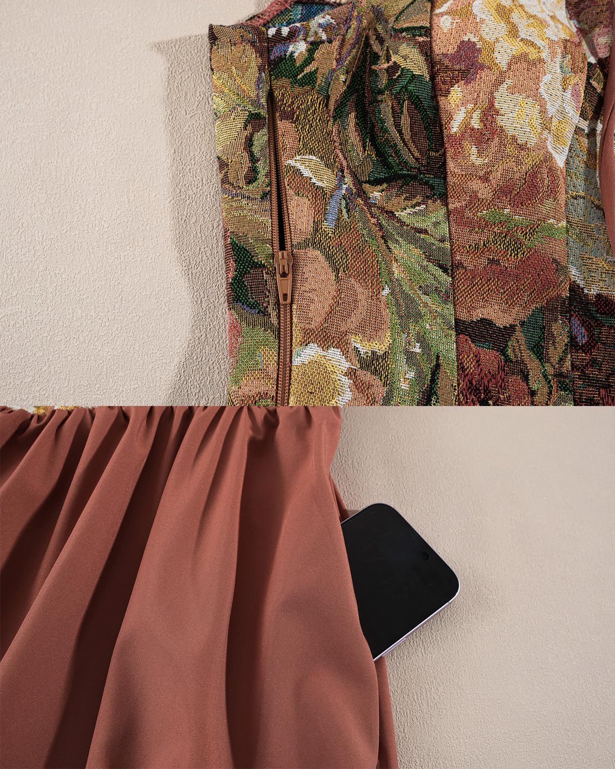 LTAKK Renaissance Dress Women Lace Up Corset Sleeveless Floral Cottagecore Dresses Medieval Costume - Image 5