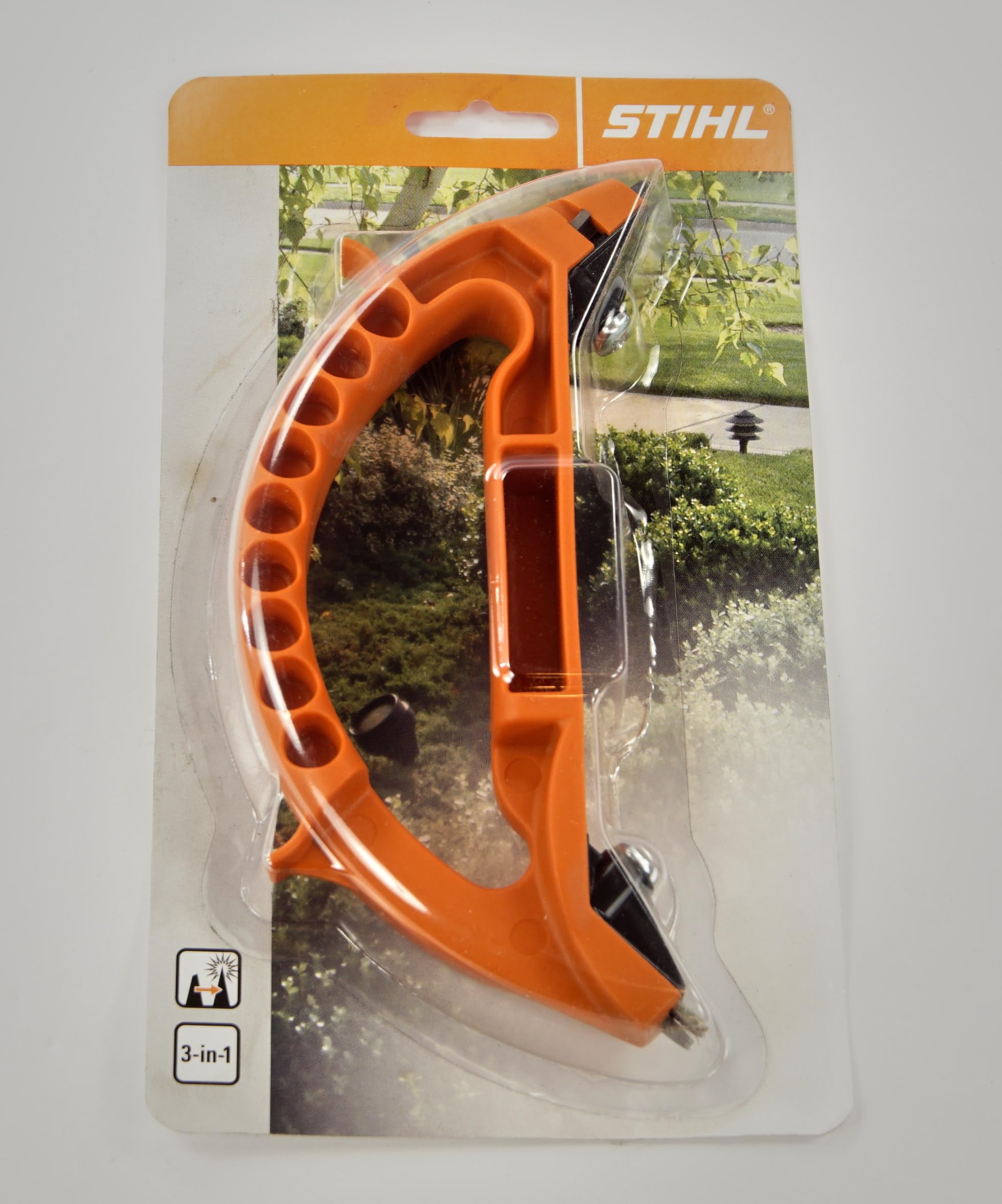 STIHL 0000 881 9801 Schärferwerkzeug Messerschärfer Abziehschärfer 3 in 1