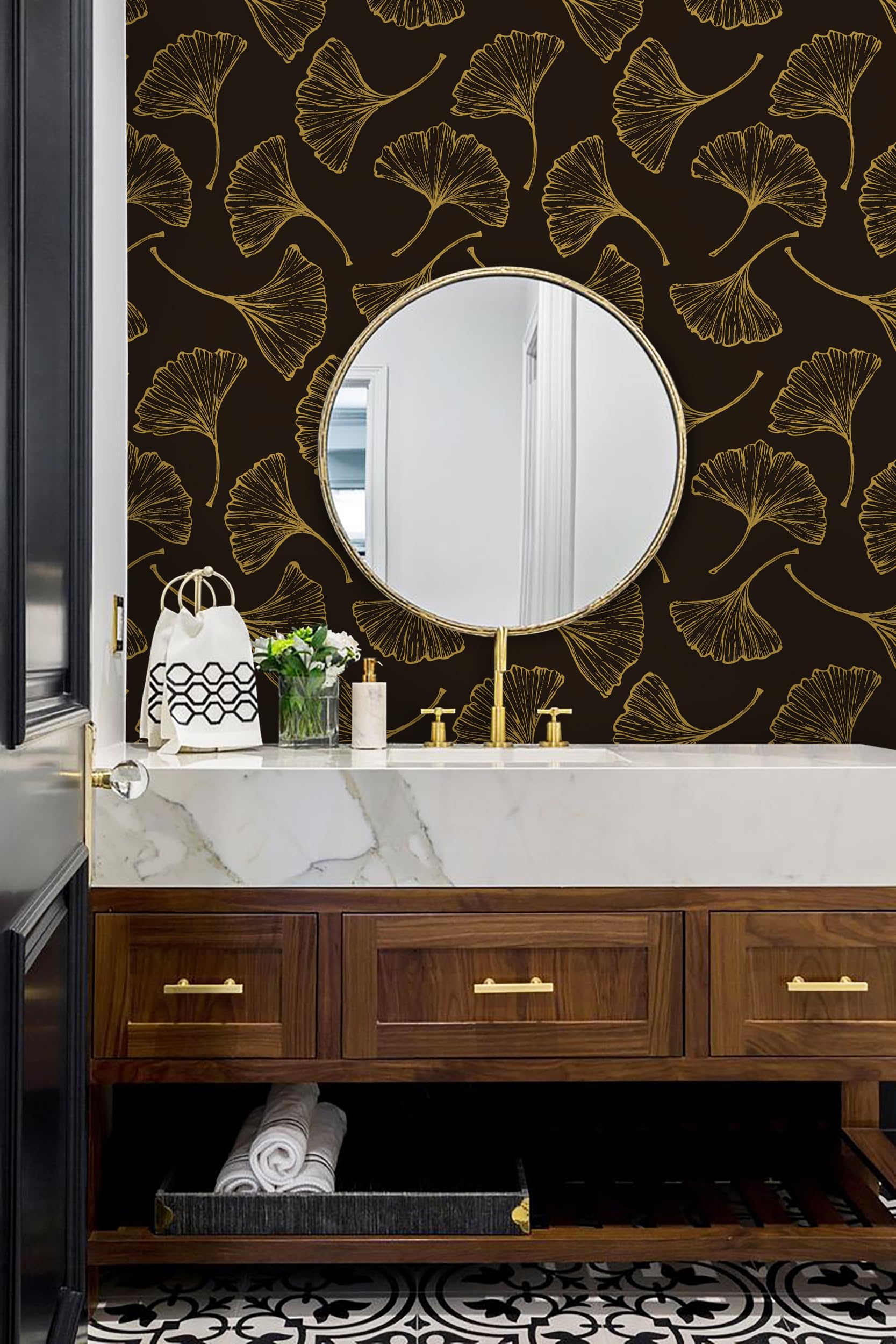 White And Gold Wallpaper Peel And Stick Wallpaper Gold Contact Paper