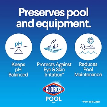 Clorox Pool & Spa Swimming Pool Alkalinity Increaser, Keeps pH Balanced, 16LB (Pack of 1)
