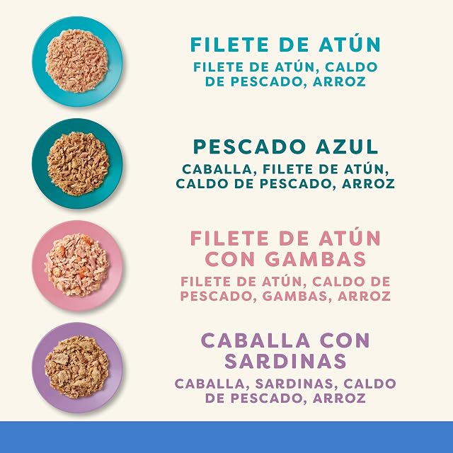 Foto 3 de 5 de Applaws, latas de Comida húmeda Natural para Gatos, selección de Pescado en Caldo, 12 x 70 g
