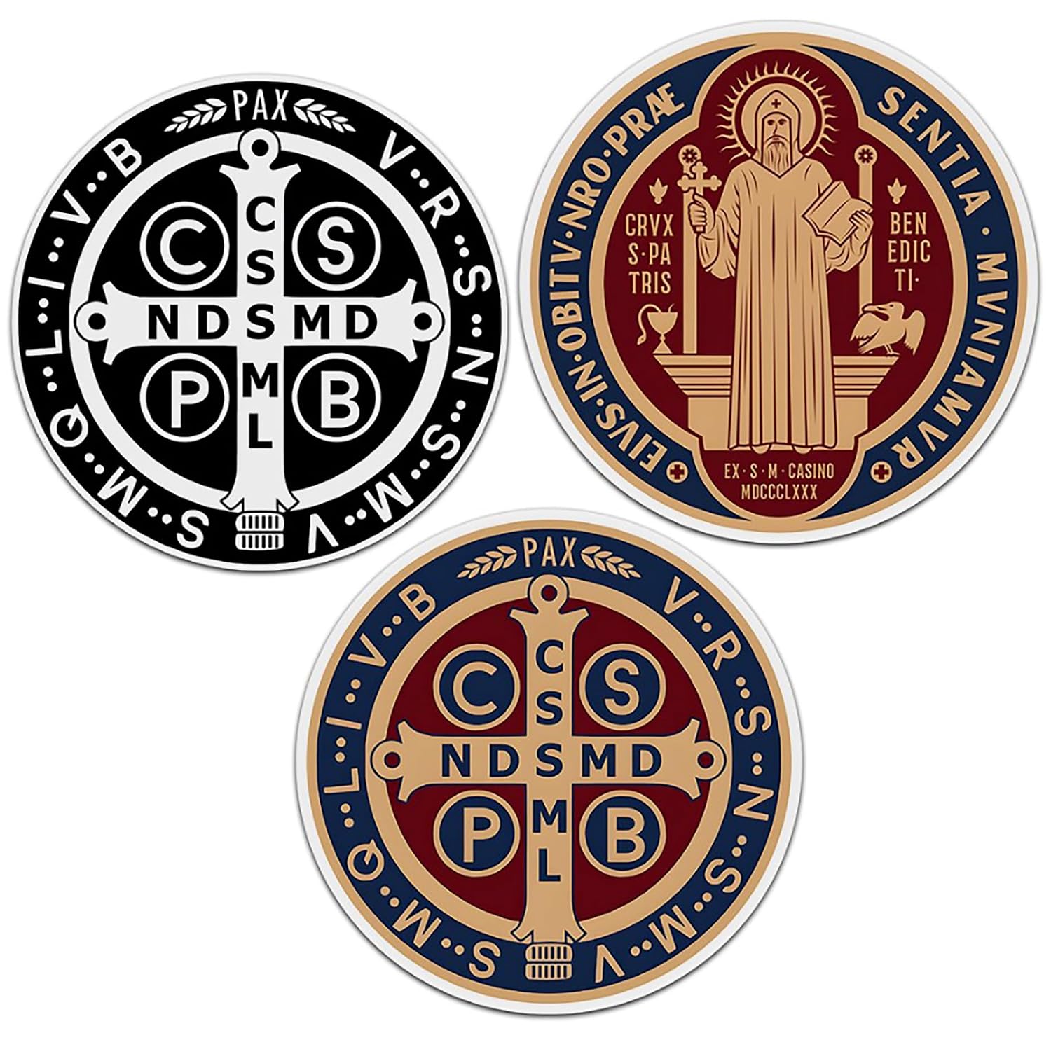 St Benedict Medal Stickers