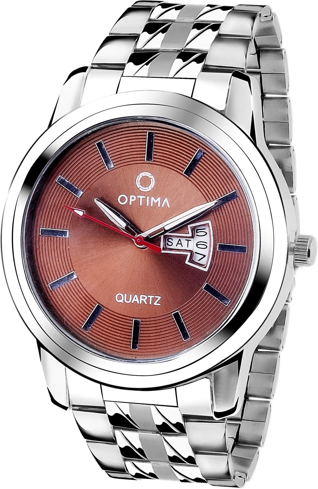 OPTIMA OMD-620 Stainless Steel Analog Watch for Men, Brown Dial (B0819YMGTV) Amazon Price History, Amazon Price Tracker