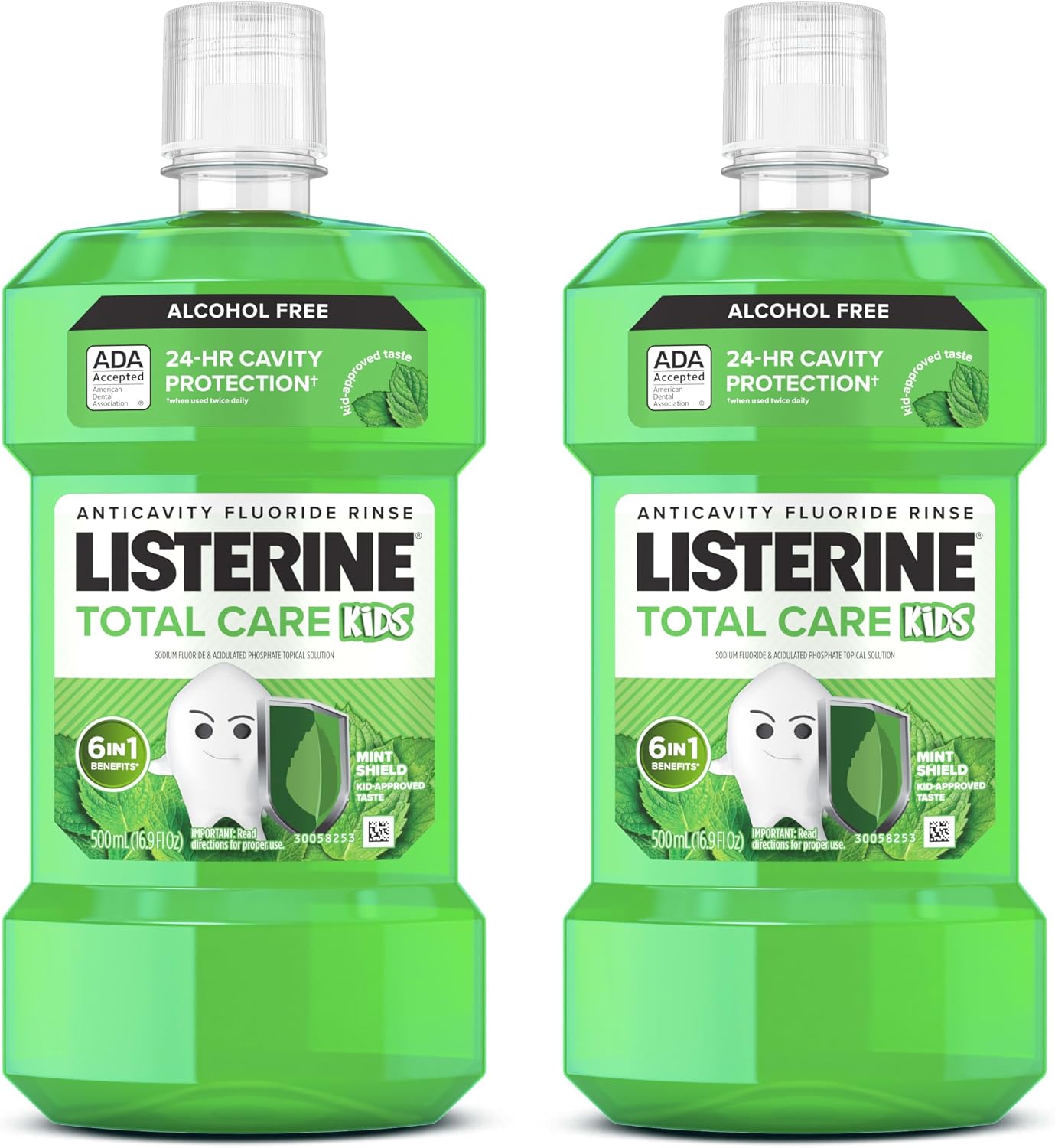 Listerine Smart Rinse Kids Alcohol-Free Anticavity Sodium Fluoride ...