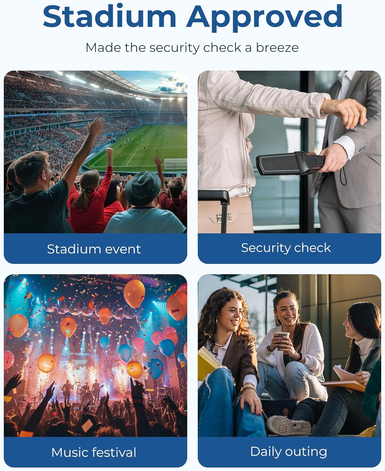 BAGSMART Clear Bag for Stadium Events 12 x 6 x12, Clear Crossbody Bag Tote Bag for Women for Travel, Festival - Image 6