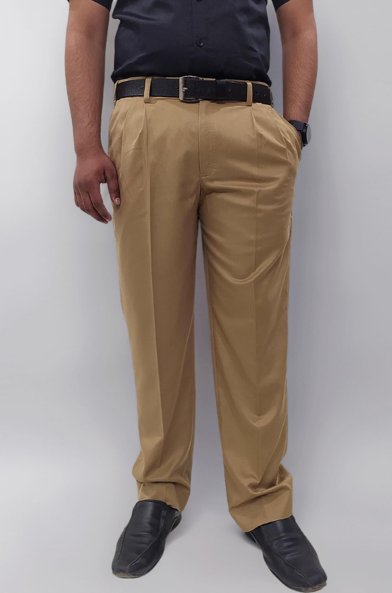 Formal Pleated Front Trouser for Men Regular fit Gents Pants for Office interviews and Parties