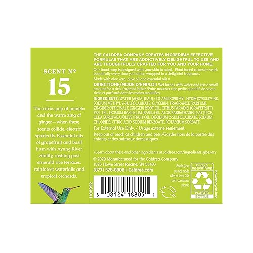 Miniatura 2 de Caldrea Jabón de lavado de manos, aroma a pomelo de jengibre, 10.8 onzas