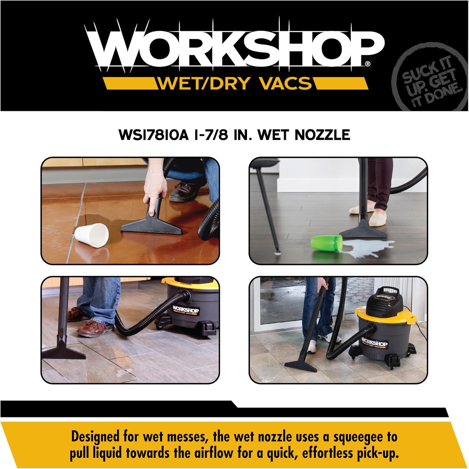 WORKSHOP Wet/Dry Vacs WS17810A 1-7/8-in. Wet Nozzle Vacuum Attachment