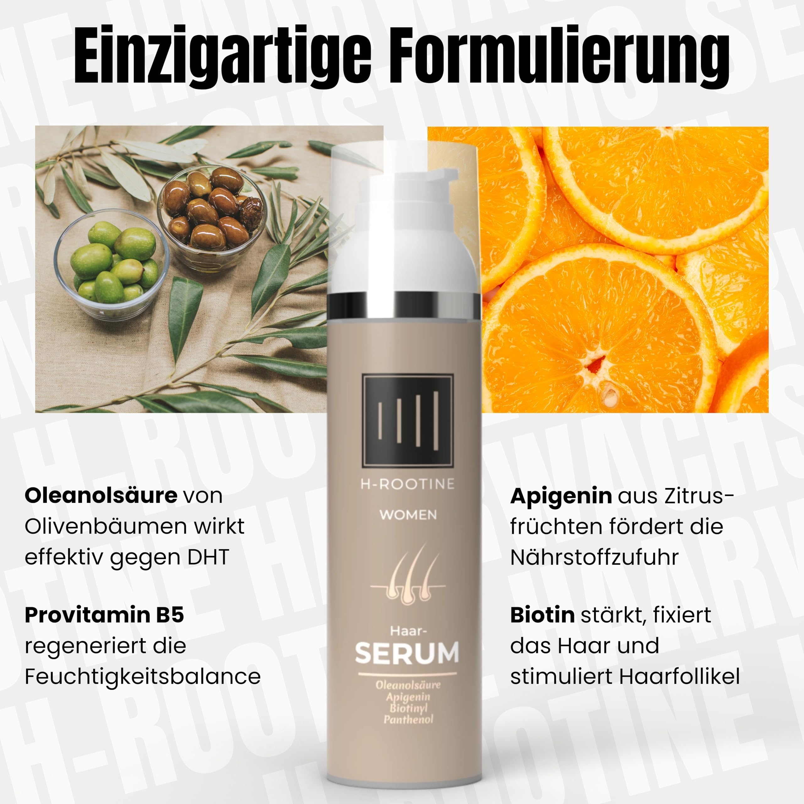 Haarwachstum Serum Frauen (75ml) - Anti Hair Loss & Haarwuchsmittel für Damen - Haarserum für Wachstum & Haarwachstum beschleunigen - Veganes Hair Growth Serum