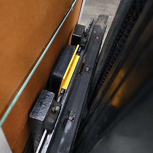 Miniatura 7 de Vestil FCB-818 Moldeado Caucho/Acero Clase II Fork Truck Carro Parachoques Negro/Amarillo