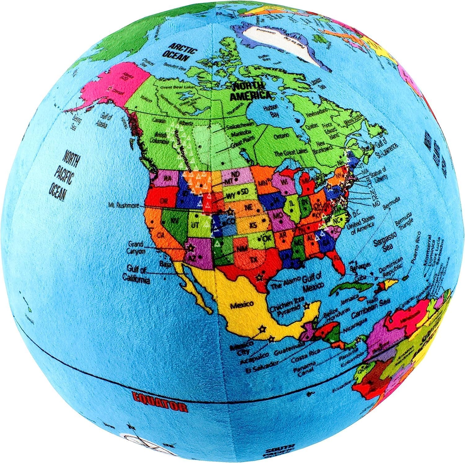 Attatoy Earth Plush Stuffed Toy, 13Inch Educational World