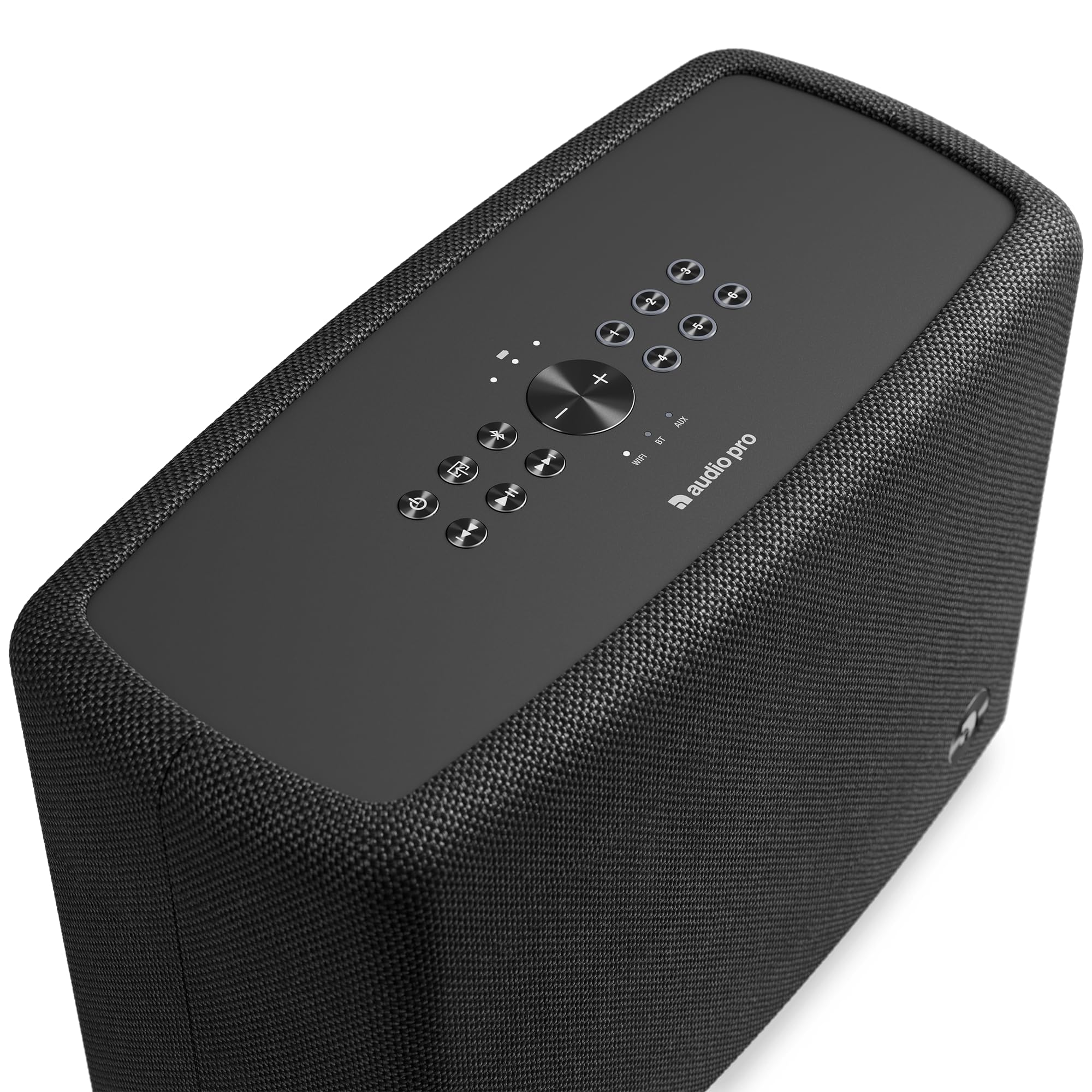 Audio Pro A15W Tragbarer kabelloser Multiroom Lautsprecher - 40W Class-D (10+30W), bis zu 19h Akku, IPX2 Spritzwasserschutz, AirPlay 2, Google Cast, Bluetooth (Schwarz) | Tragbarer WLAN-Lautsprecher mit Bluetooth, AirPlay 2, Chromecast, IPX2 Bewertung und