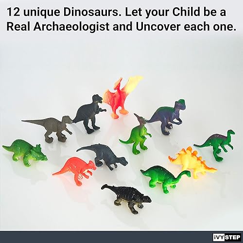 Miniatura 3 de Kit de excavación de fósiles de dinosaurios, kit de explorador para niños con herramientas de excavación de huevos, huevos de dinosaurio de juguete,